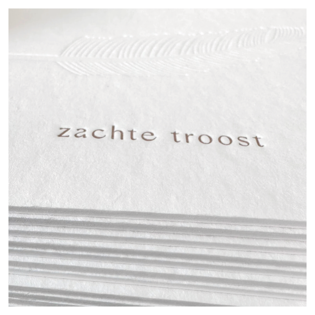 troostkaart 'zachte troost'