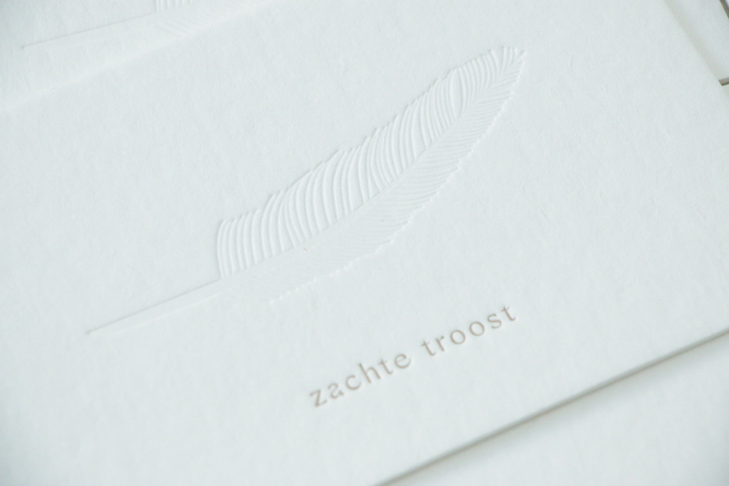 troostkaart 'zachte troost'