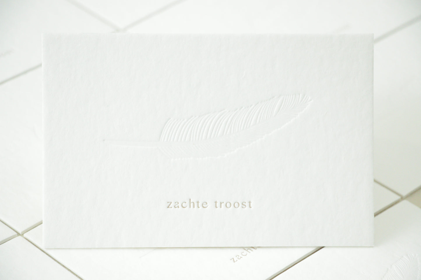 troostkaart 'zachte troost'