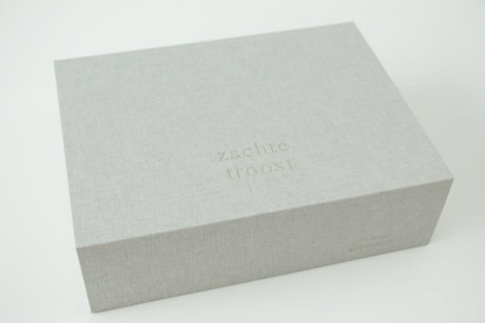 linnen koesterdoos 'zachte troost' - om zelf te vullen