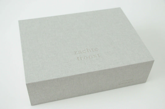 linnen koesterdoos 'zachte troost' - om zelf te vullen