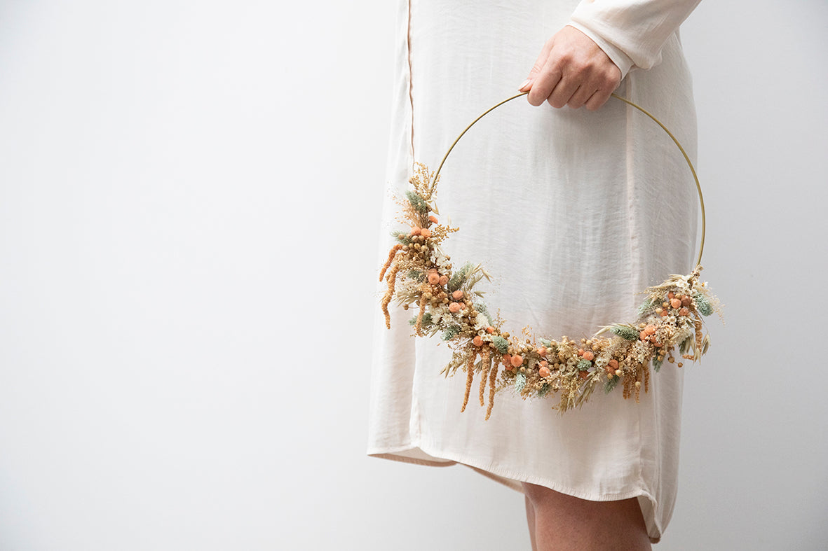 Flowerhoop rouwaandenken Wabimento
